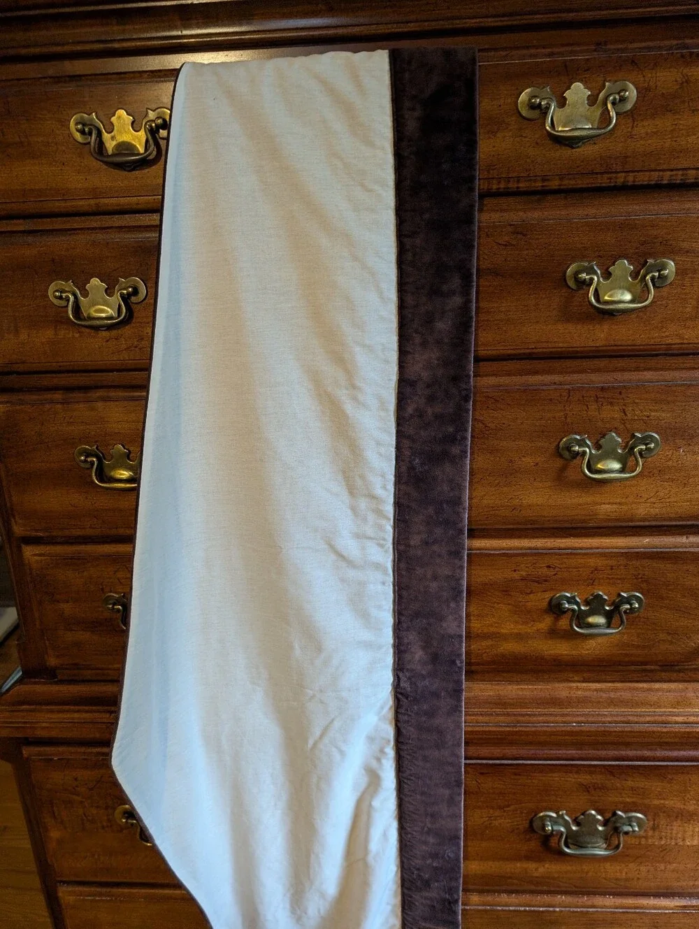 Grape Colored - Sueded Velvet Curtain Set